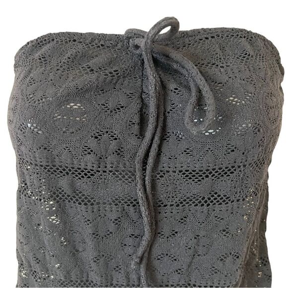 Victoria’s Secret Black Lace Strapless Cover Up Romper - Picture 2 of 7